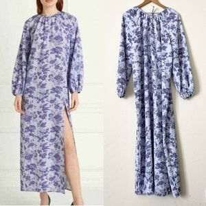 Hill House XL The Simone maxi dress in lilac tonal floral